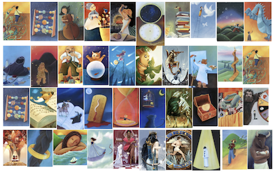 Dixit game inspired retro